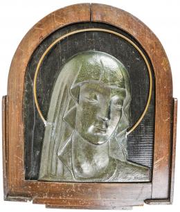 819 - PLAFON EN BRONCE PATINADO CIRCA 1935