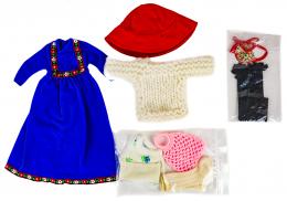 199 - LOTE VARIADO DE VESTIDO Y COMPLEMENTOS  "NANCY" AÑOS 70