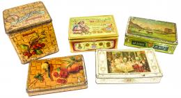 913 - LOTE VARIADO DE CAJAS DE HOJALATA DEL PRIMERA MITAD DEL S.XX