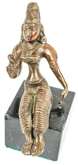 424 - SHIVA HINDÚ EN BRONCE S.XIX