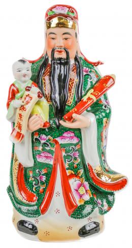 422 - SABIO ORIENTAL EN PORCELANA ULTIMO CUARTO S.XX