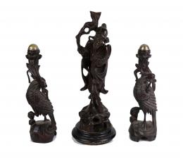 379 - LOTE DE TRES FIGURAS DE PALOROSA