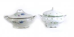 437 - DOS SOPERAS DE PORCELANA