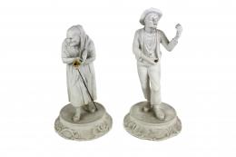 498 - PAREJA DE BISCUITS DEL PRIMER TERCIO DE SIGLO XX
