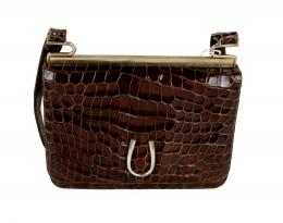 782 - BOLSO EN PIEL DE COCODRILO