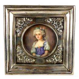 956 - MINIATURA DE RETRATO DE DAMA