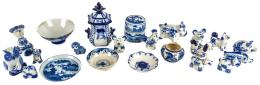 645 - COLECCION DE PIEZAS EN PORCELANA SEGUNDA MITAD DEL S.XX