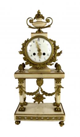 783 - RELOJ FRANCÉS DE SOBREMESA EN ALABASTRO