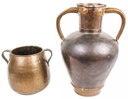 1497 - LOTE DE JARRA Y OLLA DE COBRE