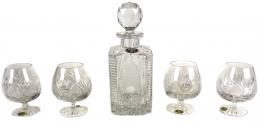 43 - CONJUNTO DE LICOR EN CRISTAL DE BOHEMIA