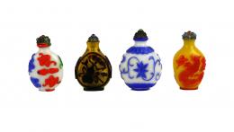 363 - CUATRO TABAQUERAS CHINAS