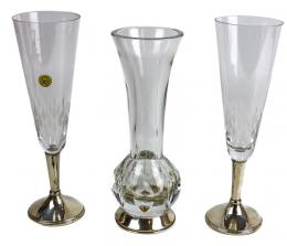 36 - DOS COPAS DE CAVA Y JARRON