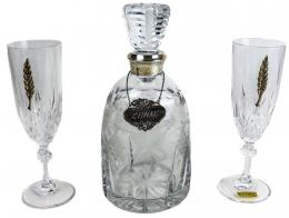 12 - BOTELLA LICORERA Y DOS COPAS 