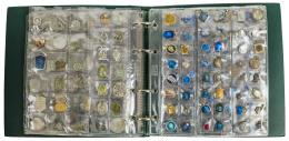 349 - ALBUM CON MEDALLAS Y COLGANTES DE LA VIRGEN DE LOURDES