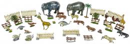 203 - "ZOO" LOTE DE ANIMALES EN PLOMO