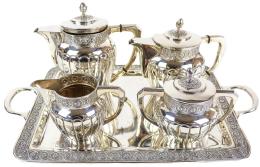 720 - JUEGO DE CAFÉ Y TÉ DE PLATA