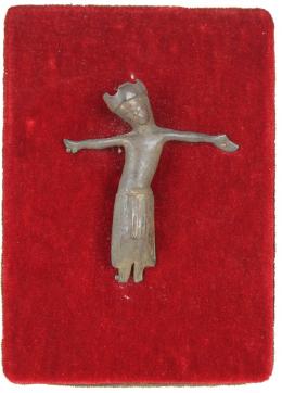 892 - CRUCIFIJO DE BRONCE FRANCÉS