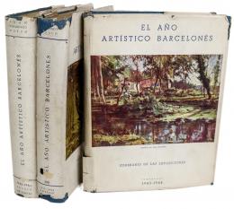 286 - TRES VOLÚMENES DEL AÑO ARTÍSTICO BARCELONES