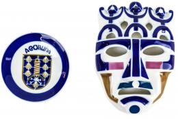 494 - MÁSCARA Y PLATITO SARGADELOS