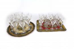 14 - CONJUNTO DE COPAS EN CRISTAL 