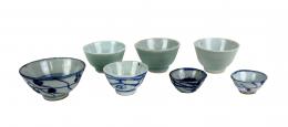 380 - LOTE VARIADO DE CUENCOS EN CERAMICA ORIENTAL 