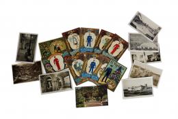 280 - ONCE FELICITACIONES Y NUEVE POSTALES DE 1929
