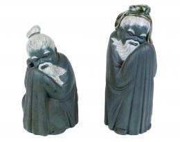 428 - DOS FIGURAS DE PERSONAJES ORIENTALES "LLADRO"
