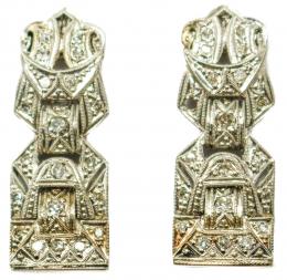 138 - PENDIENTES LARGOS ART DECO 1930