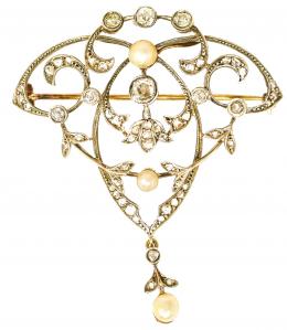 84 - BROCHE PENDENTIF ART NOUVEAU