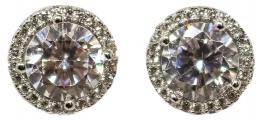 272 - PENDIENTES ROSETÓN CON CIRCONITAS
