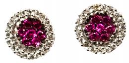 274 - PENDIENTES ROSETÓN CON CIRCONITAS