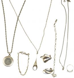 183 - LOTE DE JOYAS DE PLATA