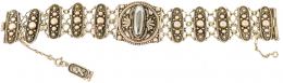 294 - PULSERA DE PLATA EGIPCIA