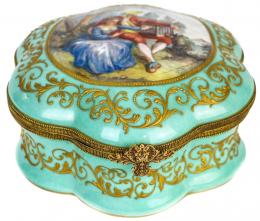 457 - CAJA EN PORCELANA DE SÈVRES PRIMERA MITAD DEL S.XX