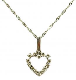 104 - COLGANTE CORAZÓN CON BRILLANTES