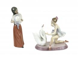 745 - DOS FIGURAS EN PORCELANA "LLADRÓ"
