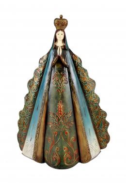 1614 - VIRGEN EN HOJALATA POLICROMADA