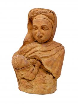 1348 - FIGURA EN TERRACOTA DE INSPIRACIÓN ORIENTALISTA