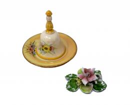 714 - CAMPANA CON PLATO Y FLOR