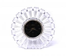1250 - RELOJ DE SOBREMESA EN CRISTAL