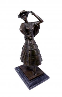 1346 - FIGURA EN BRONCE "SEVILLANA"