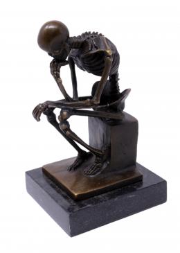 1344 - FIGURA EN BRONCE "ESQUELETO"