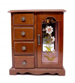 1255 - JOYERO MUSICAL EN MADERA
