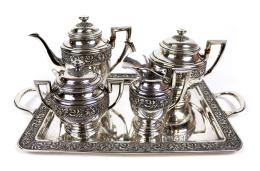 756 - SERVICIO DE CAFÉ Y TÉ EN PLATA AÑOS 40