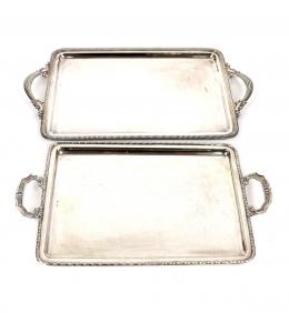 711 - DOS BANDEJAS EN PLATA DEL PRIMER TERCIO DEL S.XX