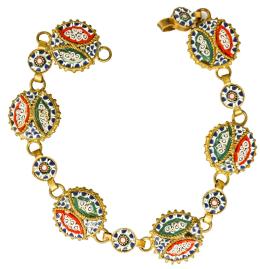 161 - PULSERA ITALIANA MILEFIORE S.XIX