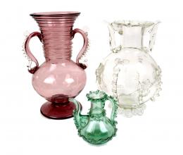 42 - LOTE EN CRISTAL SOPLADO DE MEDIADOS DEL S.XX