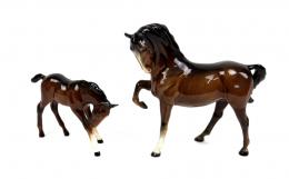 455 - CABALLO Y POTRO DE LA MANOFACTURA BESWICK