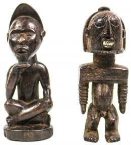 879 - DOS FIGURAS AFRICANAS