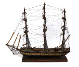921 - MAQUETA DE BARCO DE LA SEGUNDA MITAD DEL S.XX